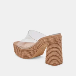 LICHIA HEELS COCOA VINYL^Dolce Vita New