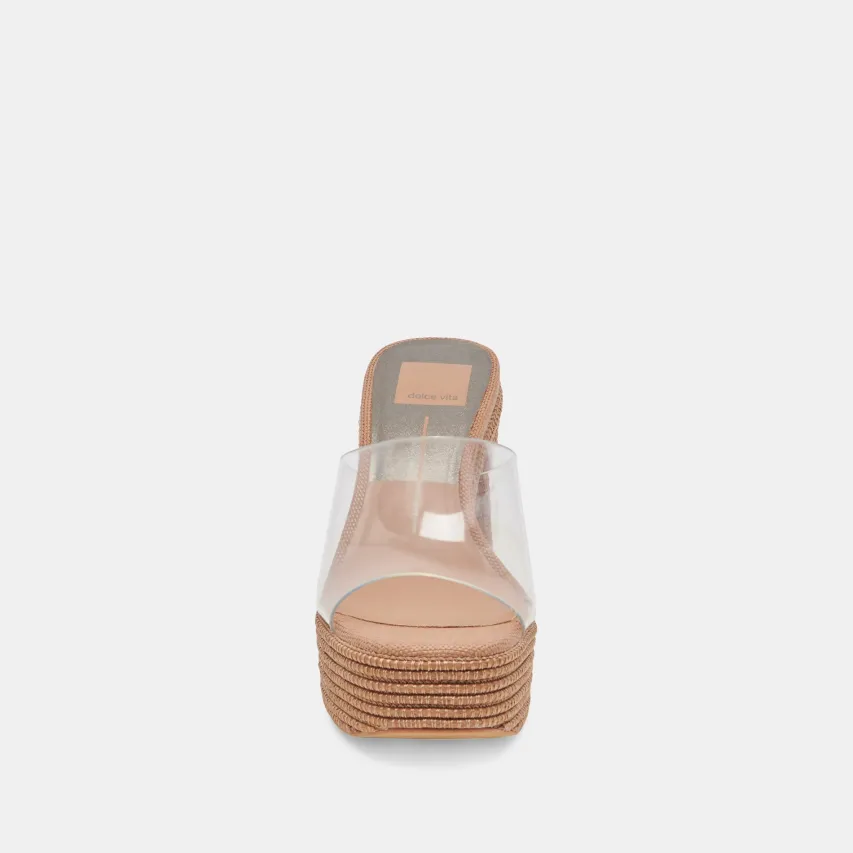 LICHIA HEELS COCOA VINYL^Dolce Vita New