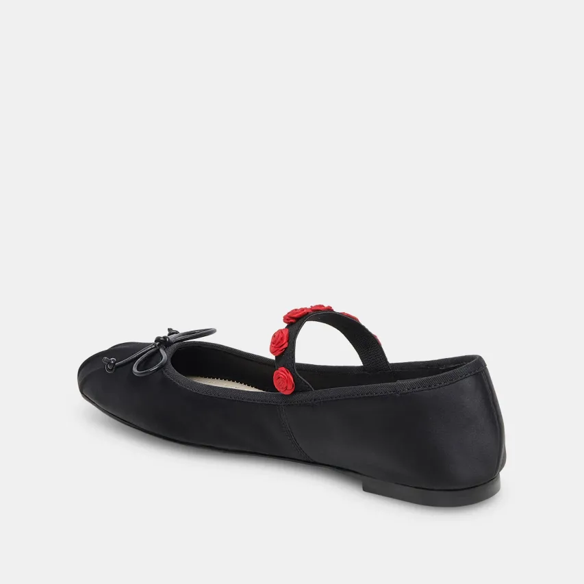 LILLY BALLET FLATS BLACK MULTI SATIN^Dolce Vita Online