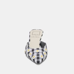 LILOU HEELS BLACK WHITE GINGHAM^Dolce Vita Outlet
