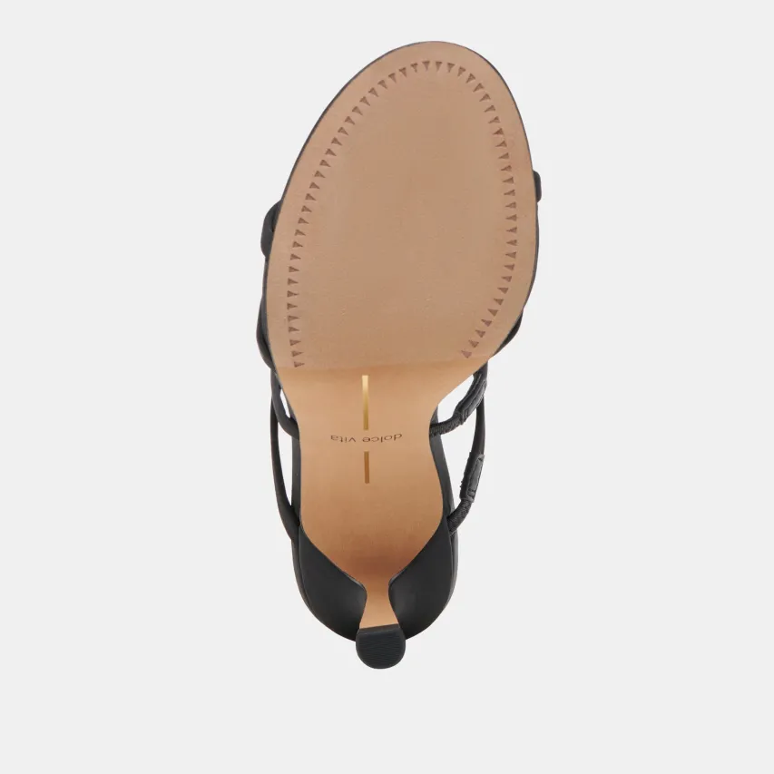 LINZY HEELS ONYX SATIN^Dolce Vita Fashion