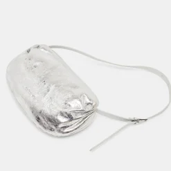 LIVI SHOULDER BAG SILVER DISTRESSED LEATHER^Dolce Vita Hot