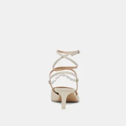 LOKLYN PEARL HEELS VANILLA LEATHER^Dolce Vita Outlet