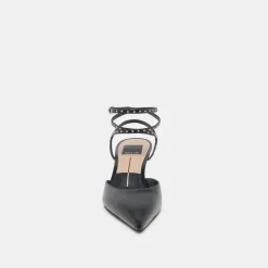 LOKLYN STUD HEELS MIDNIGHT CRINKLE PATENT^Dolce Vita New