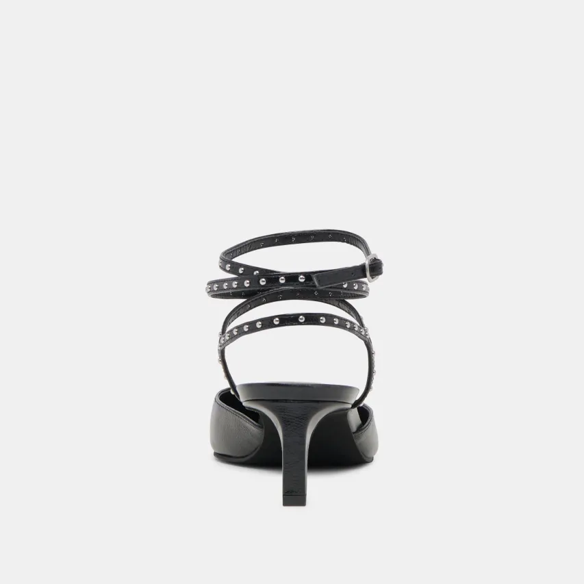LOKLYN STUD HEELS MIDNIGHT CRINKLE PATENT^Dolce Vita New