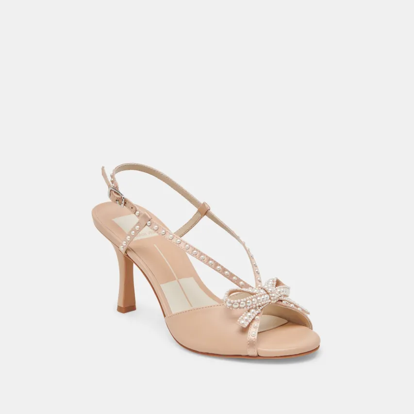 LONNY PEARL HEELS BLUSH SATIN^Dolce Vita Fashion