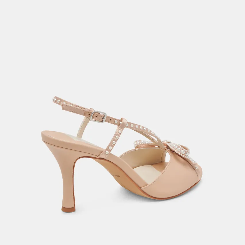 LONNY PEARL HEELS BLUSH SATIN^Dolce Vita Fashion