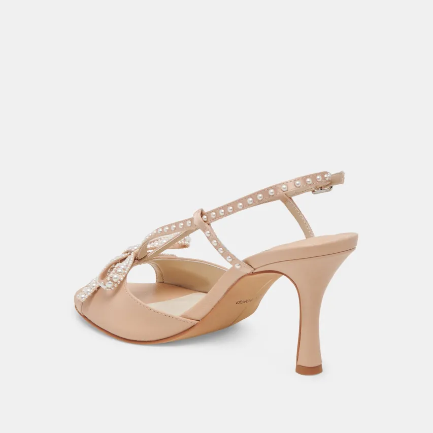 LONNY PEARL HEELS BLUSH SATIN^Dolce Vita Fashion