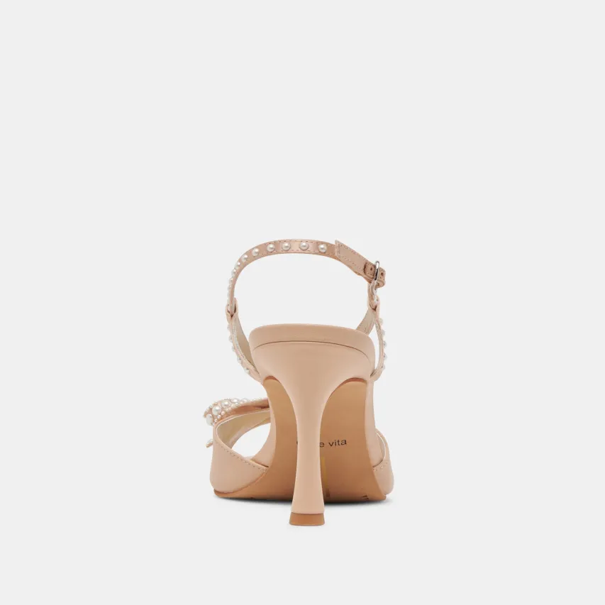 LONNY PEARL HEELS BLUSH SATIN^Dolce Vita Fashion