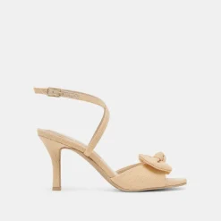 LORISA HEELS NATURAL WOVEN RAFFIA^Dolce Vita Fashion