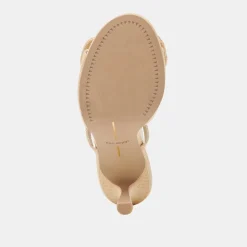 LORISA HEELS NATURAL WOVEN RAFFIA^Dolce Vita Fashion