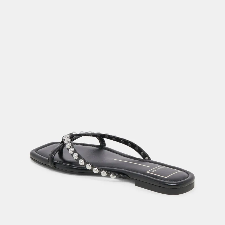 LUCCA PEARL SANDALS BLACK PEARLS^Dolce Vita New