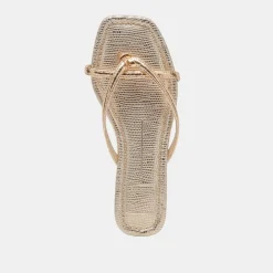 LUCCA SANDALS GOLD DISTRESSED STELLA^Dolce Vita Clearance