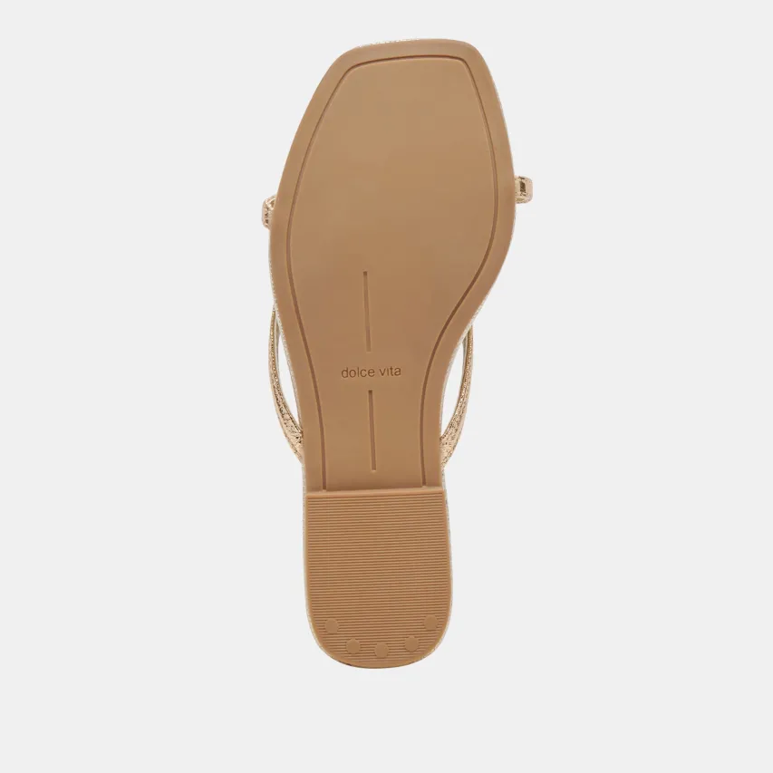LUCCA SANDALS GOLD DISTRESSED STELLA^Dolce Vita Clearance