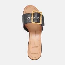 LUCEY HEELS BLACK RAFFIA^Dolce Vita Clearance