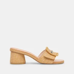 LUCEY HEELS WARM NATURAL RAFFIA^Dolce Vita Clearance