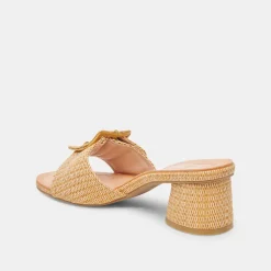 LUCEY HEELS WARM NATURAL RAFFIA^Dolce Vita Clearance