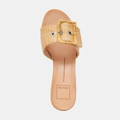 LUCEY HEELS WARM NATURAL RAFFIA^Dolce Vita Clearance