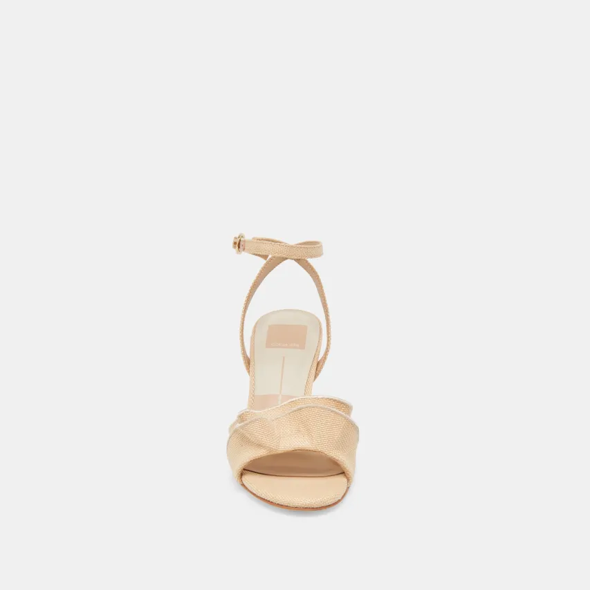 LUNETE HEELS LT NATURAL WOVEN RAFFIA^Dolce Vita Sale