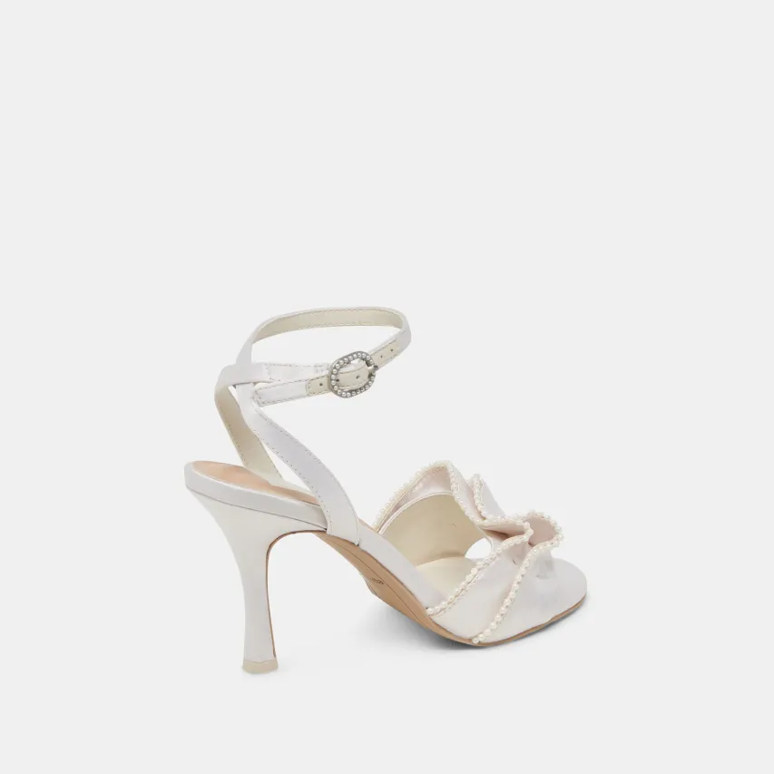 LUNETE PEARL HEELS VANILLA SATIN^Dolce Vita Outlet