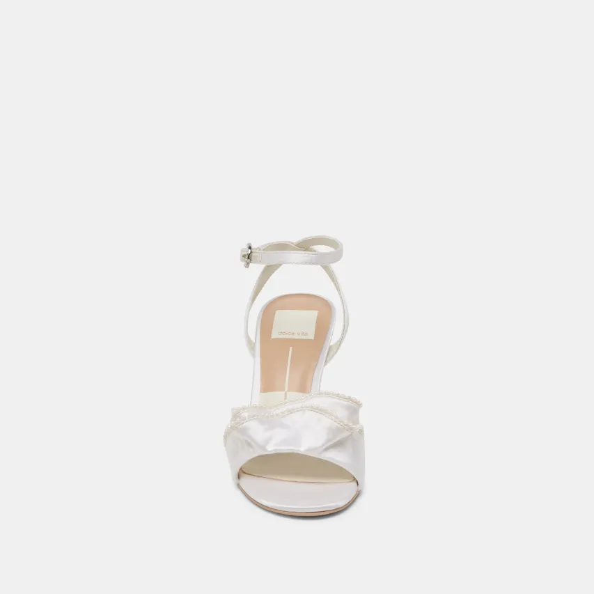 LUNETE PEARL HEELS VANILLA SATIN^Dolce Vita Outlet