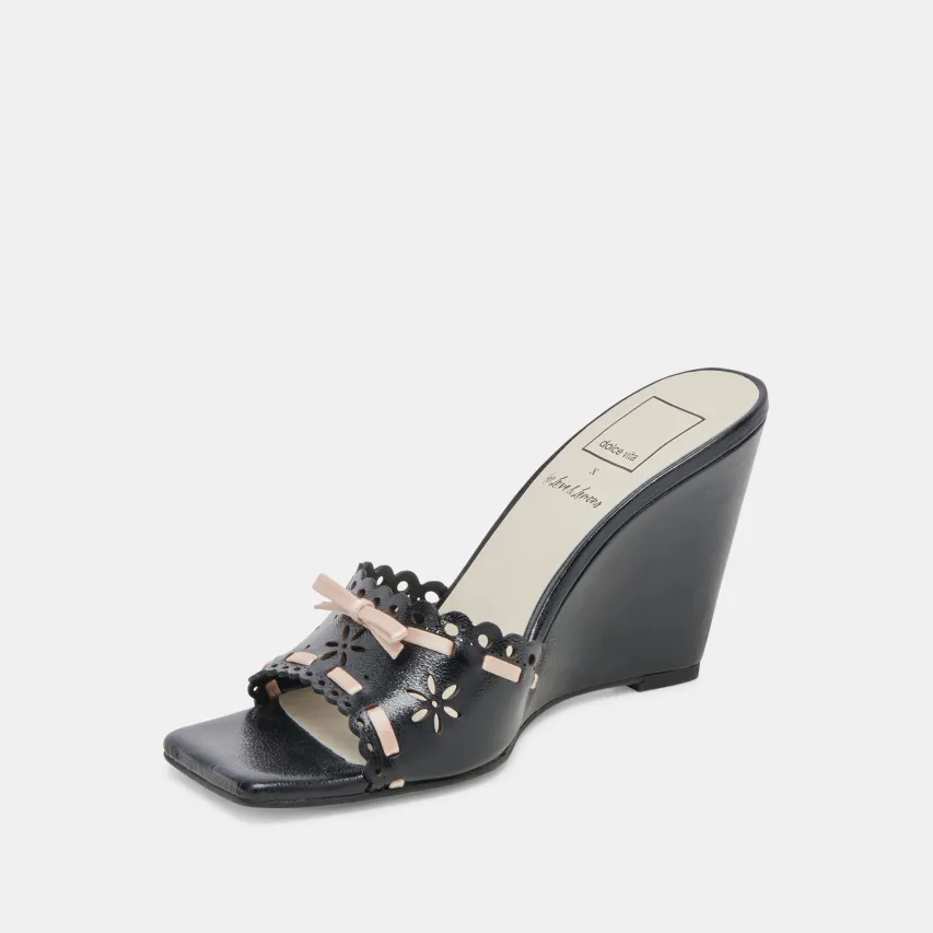 MADALE WEDGES MIDNIGHT PATENT LEATHER^Dolce Vita Online