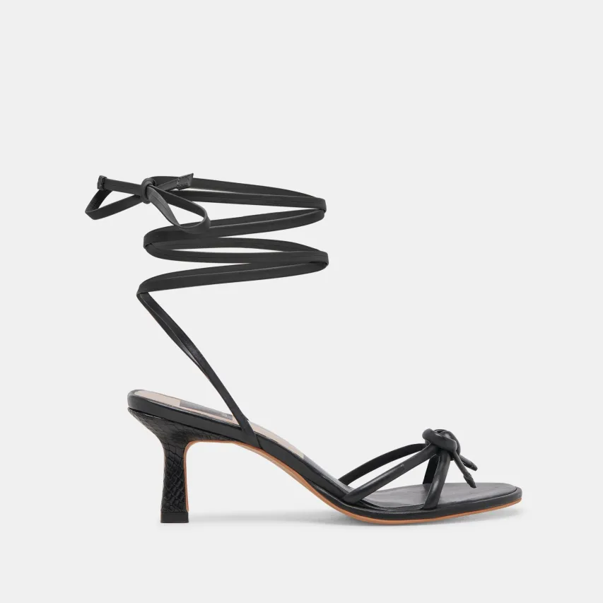 MAISON HEELS BLACK LEATHER^Dolce Vita Clearance