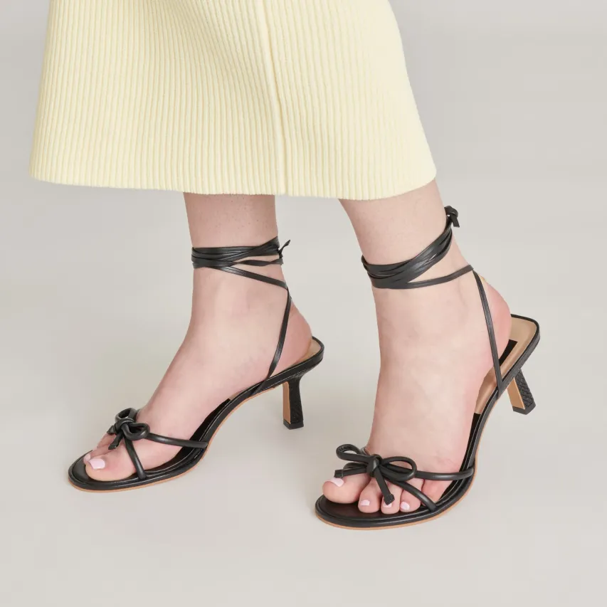 MAISON HEELS BLACK LEATHER^Dolce Vita Clearance
