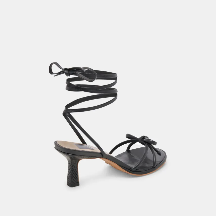 MAISON HEELS BLACK LEATHER^Dolce Vita Clearance