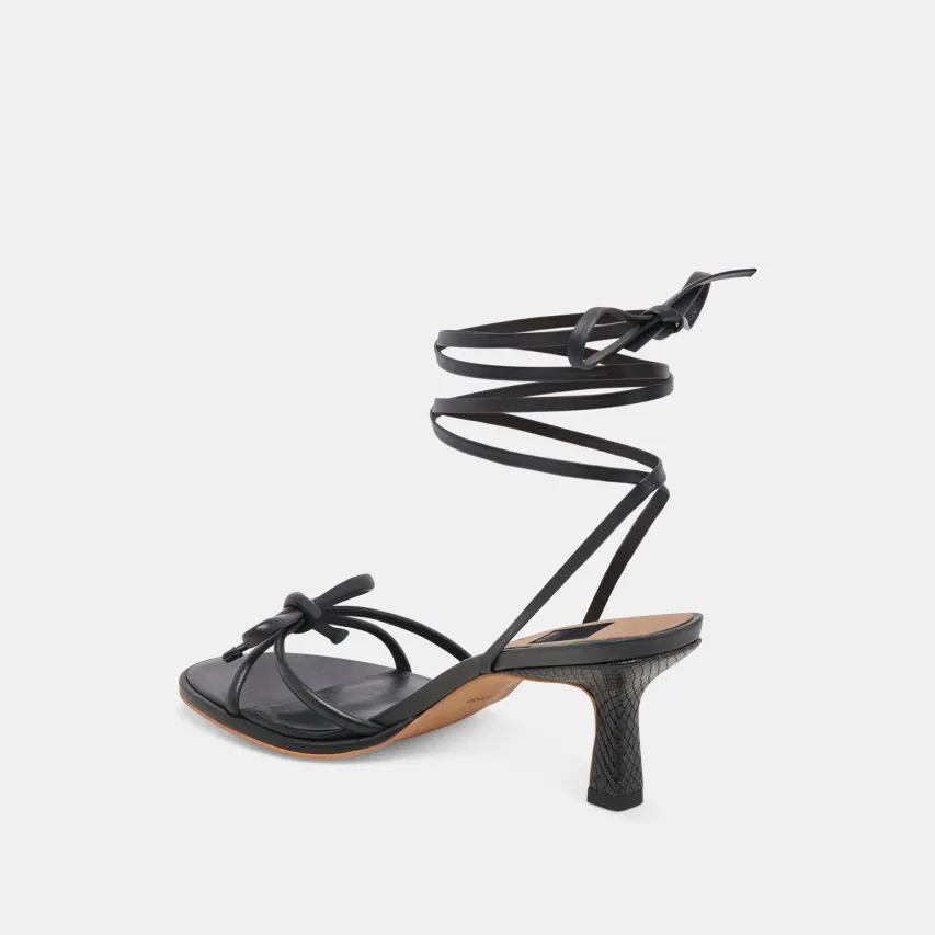 MAISON HEELS BLACK LEATHER^Dolce Vita Clearance