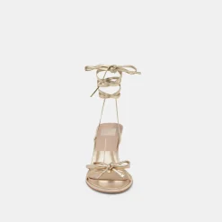 MAISON HEELS GOLD METALLIC LEATHER^Dolce Vita Hot