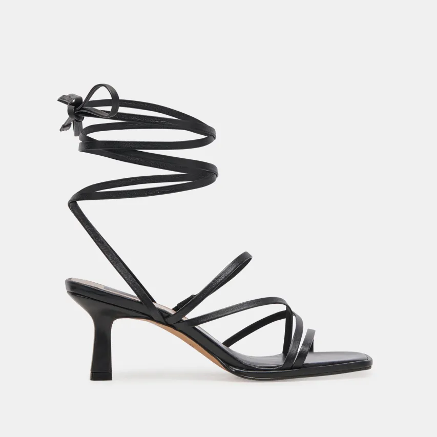 MALABO HEELS BLACK LEATHER^Dolce Vita Clearance