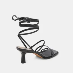 MALABO HEELS BLACK LEATHER^Dolce Vita Clearance