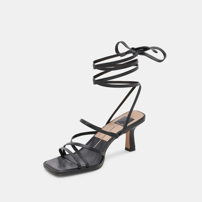 MALABO HEELS BLACK LEATHER^Dolce Vita Clearance