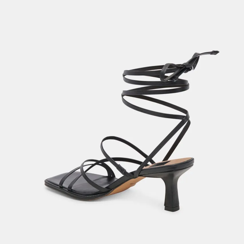 MALABO HEELS BLACK LEATHER^Dolce Vita Clearance