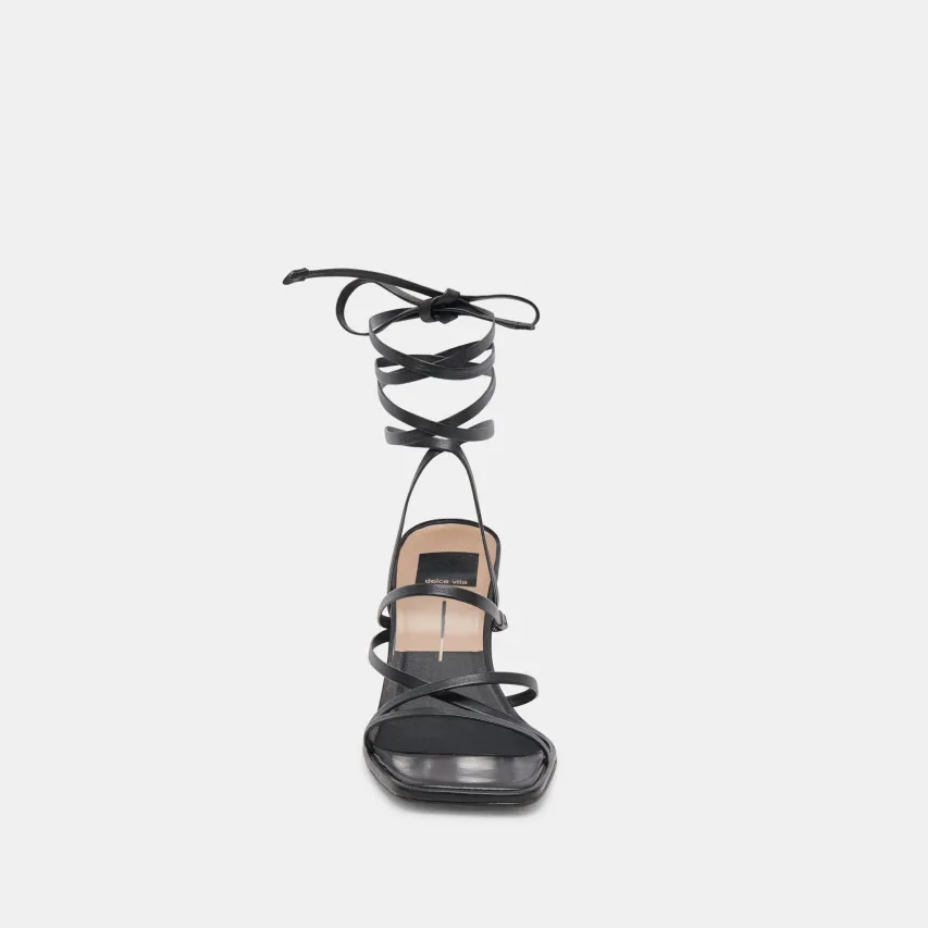 MALABO HEELS BLACK LEATHER^Dolce Vita Clearance