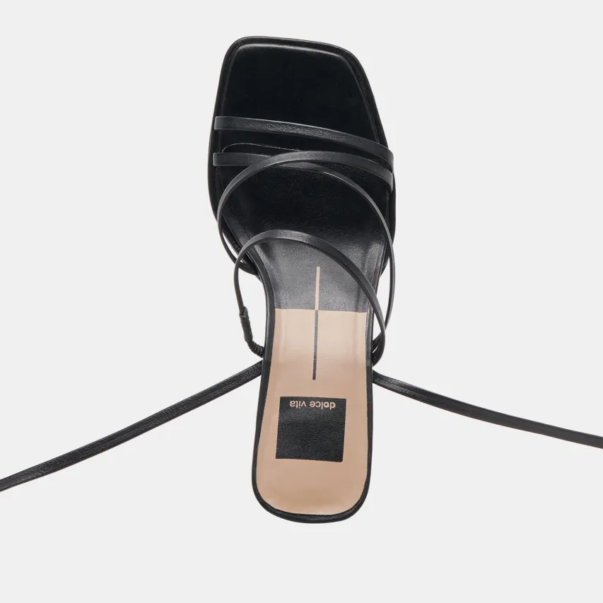 MALABO HEELS BLACK LEATHER^Dolce Vita Clearance