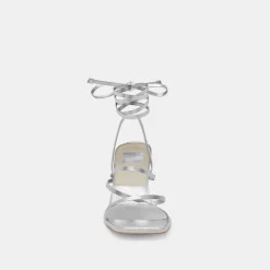 MALABO HEELS SILVER METALLIC LEATHER^Dolce Vita Outlet