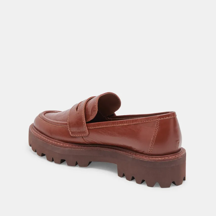 MALILA LOAFERS BROWN CRINKLE PATENT^Dolce Vita Discount