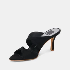 MANDEL HEELS ONYX SUEDE^Dolce Vita Clearance