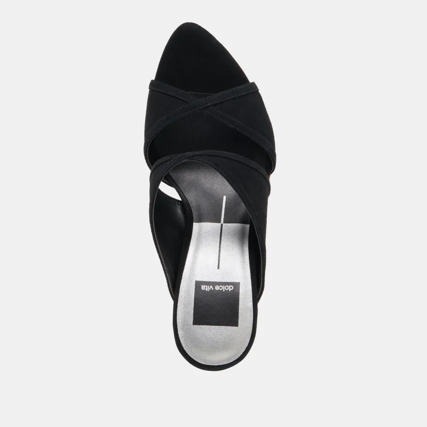 MANDEL HEELS ONYX SUEDE^Dolce Vita Clearance