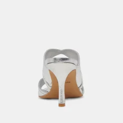 MANDEL HEELS SILVER CRINKLE PATENT^Dolce Vita Clearance