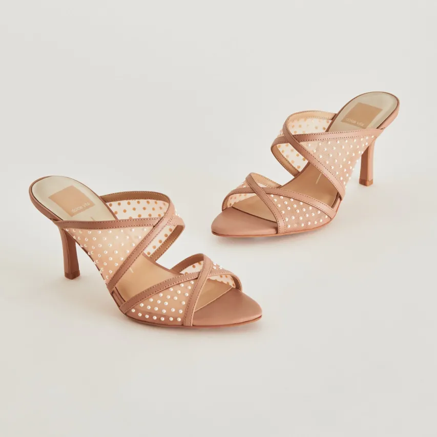 MANDEL PEARL HEELS COCOA MESH^Dolce Vita Hot