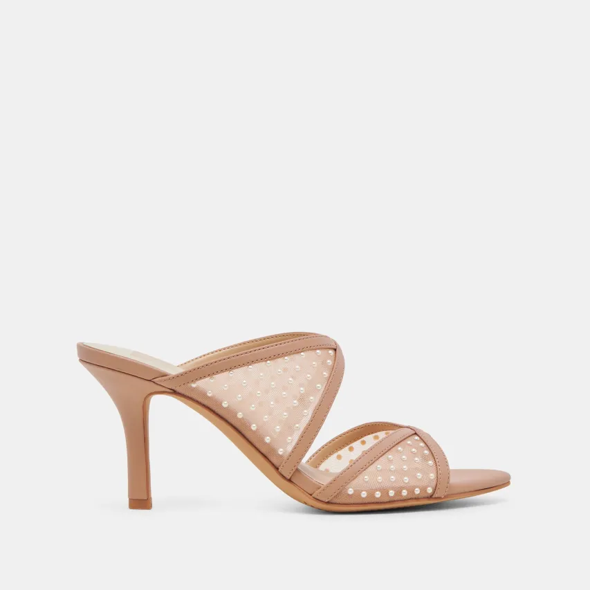 MANDEL PEARL HEELS COCOA MESH^Dolce Vita Hot