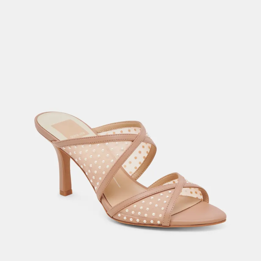 MANDEL PEARL HEELS COCOA MESH^Dolce Vita Hot