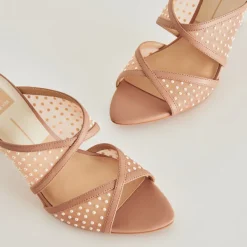 MANDEL PEARL HEELS COCOA MESH^Dolce Vita Hot