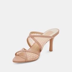 MANDEL PEARL HEELS COCOA MESH^Dolce Vita Hot