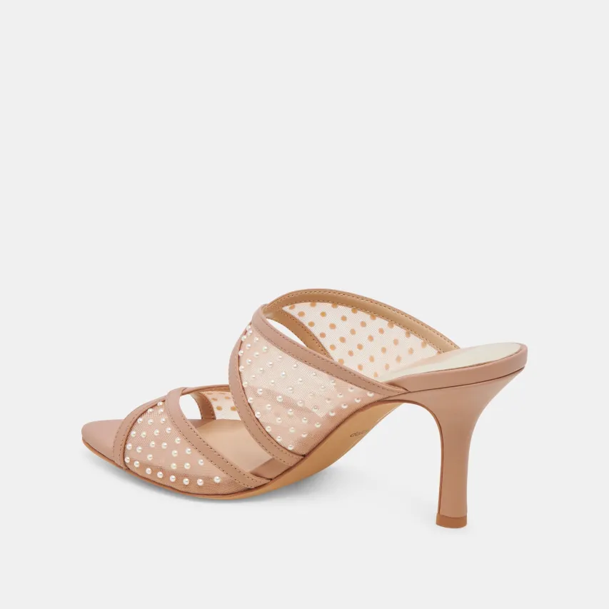 MANDEL PEARL HEELS COCOA MESH^Dolce Vita Hot