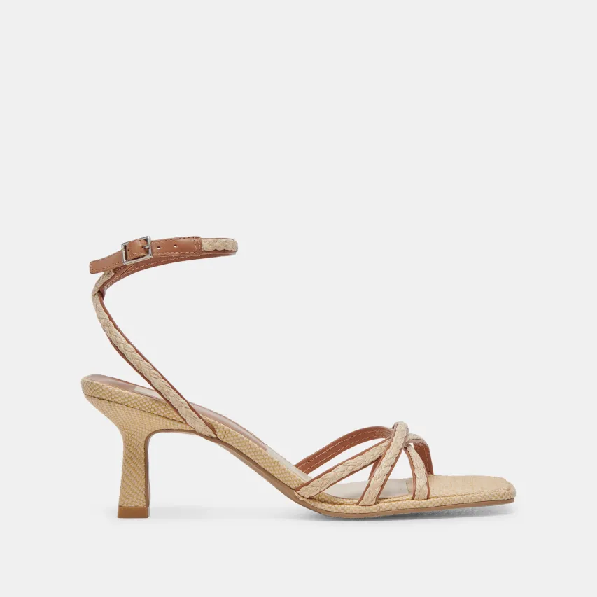 MANJI BRAID HEELS BROWN NATURAL JUTE^Dolce Vita Outlet