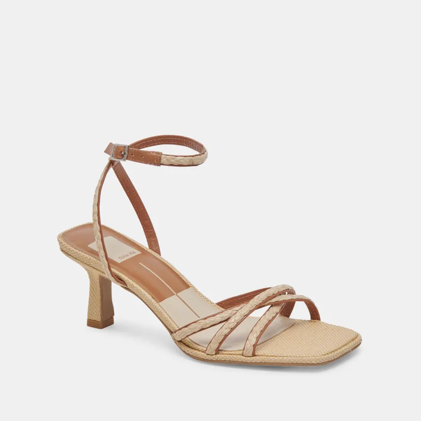 MANJI BRAID HEELS BROWN NATURAL JUTE^Dolce Vita Outlet